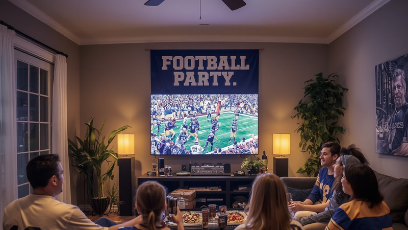football-watch-party-setup
