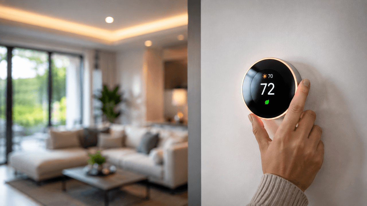 Smart thermostat for year round savings