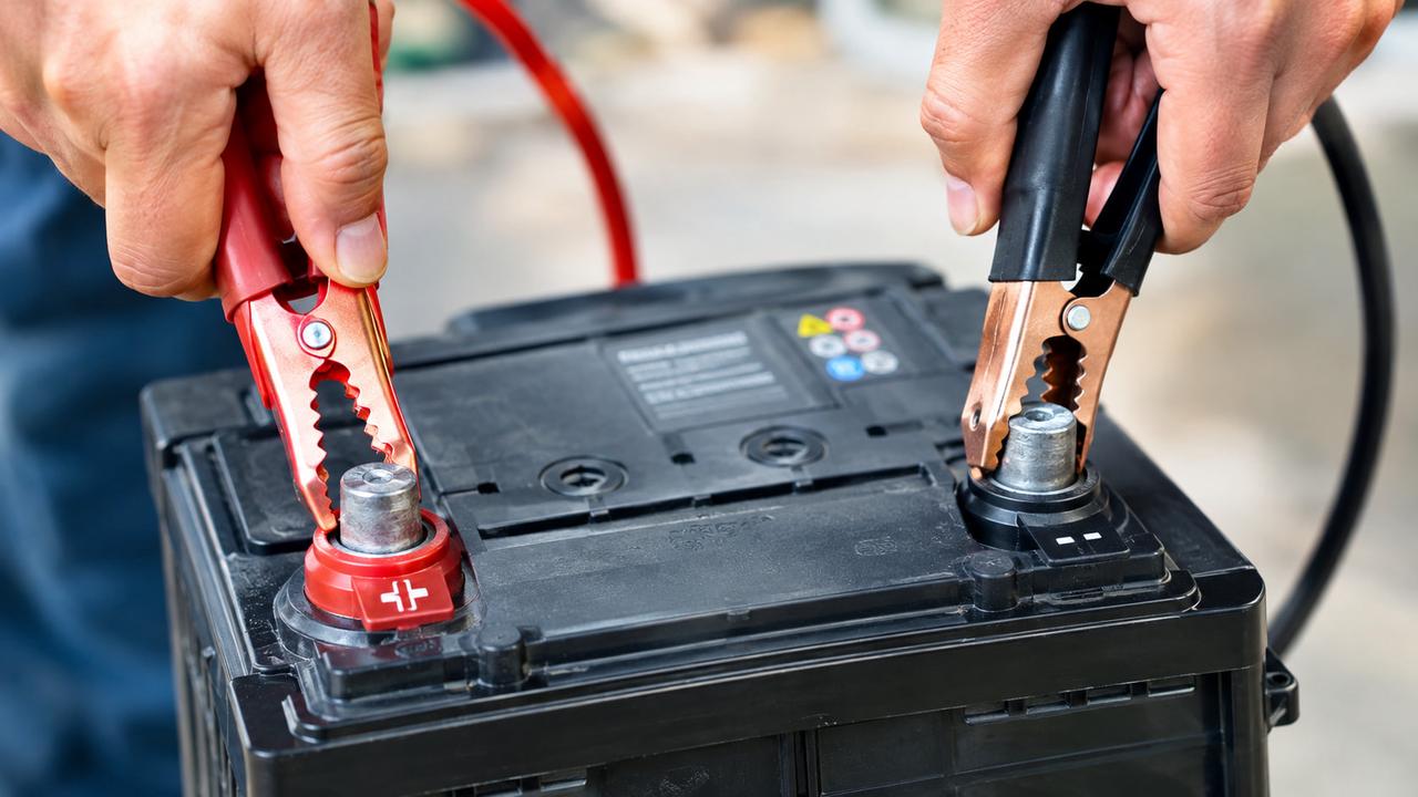 Wiring red positive lead to battery