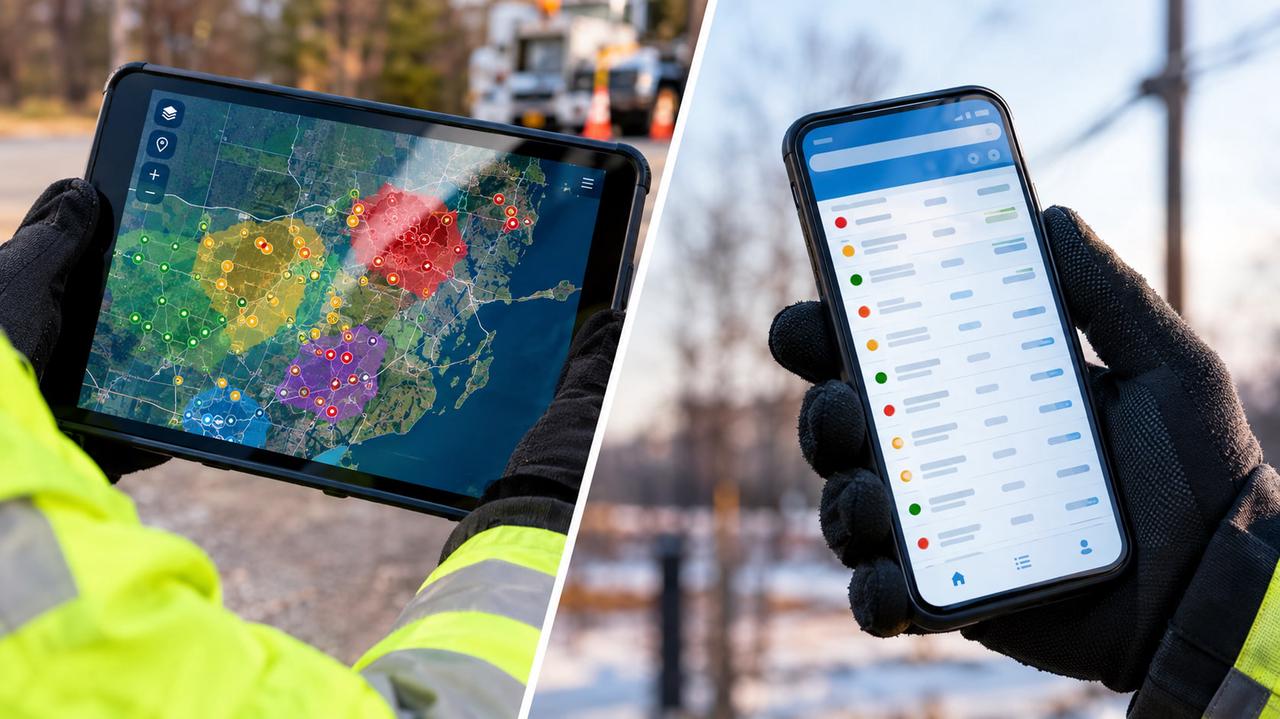Compare RGE outage map and list